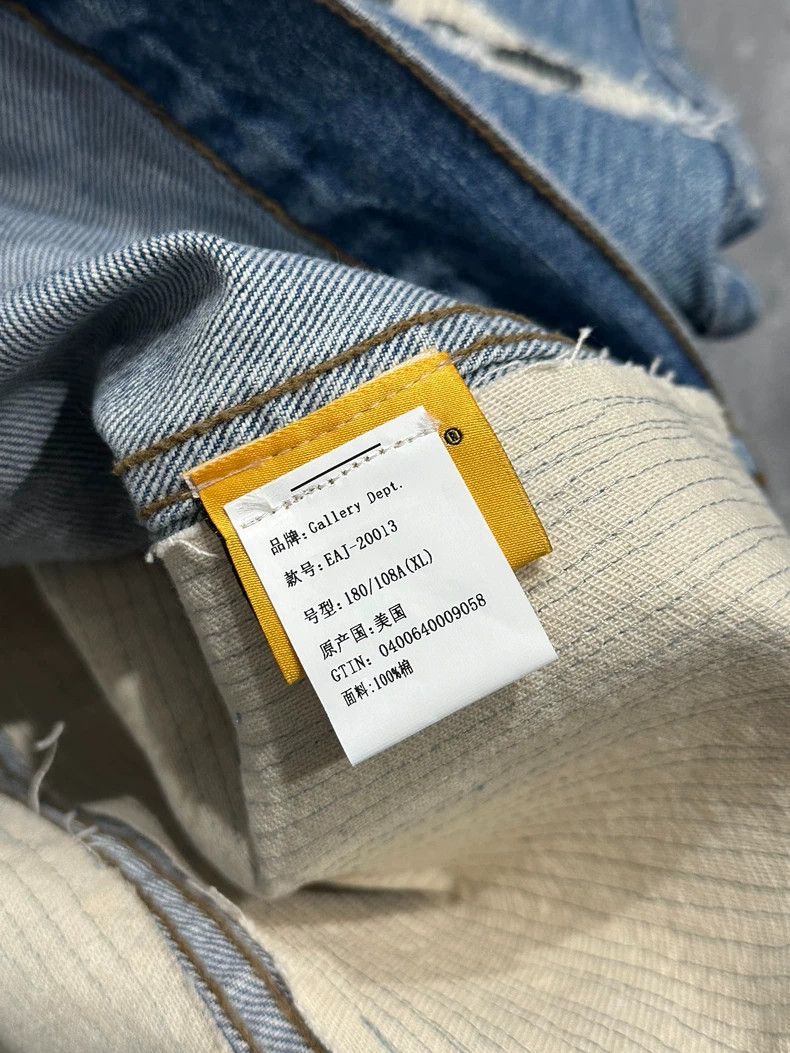 Gallery Dept. Gallery Dept. Distressed Denim Jacket for Sale Size US XL / EU 56 / 4 - 6 Thumbnail