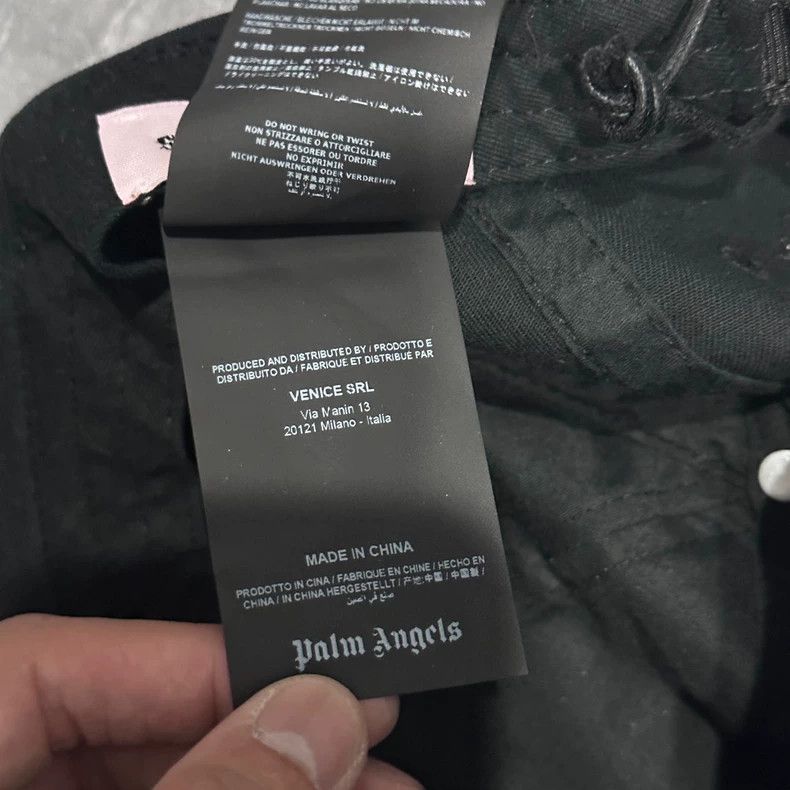 Palm Angels Palm Angels Black Embroidered Cap Size ONE SIZE - 4 Thumbnail