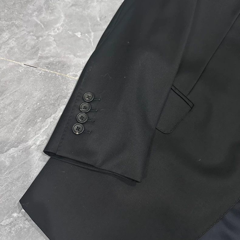 Balenciaga Black Suit Jacket with Gunslinger Collar Size US L / EU 52-54 / 3 - 2 Thumbnail