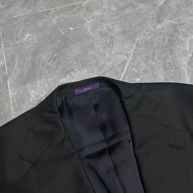 Balenciaga Black Suit Jacket with Gunslinger Collar Size US L / EU 52-54 / 3 - 3 Thumbnail