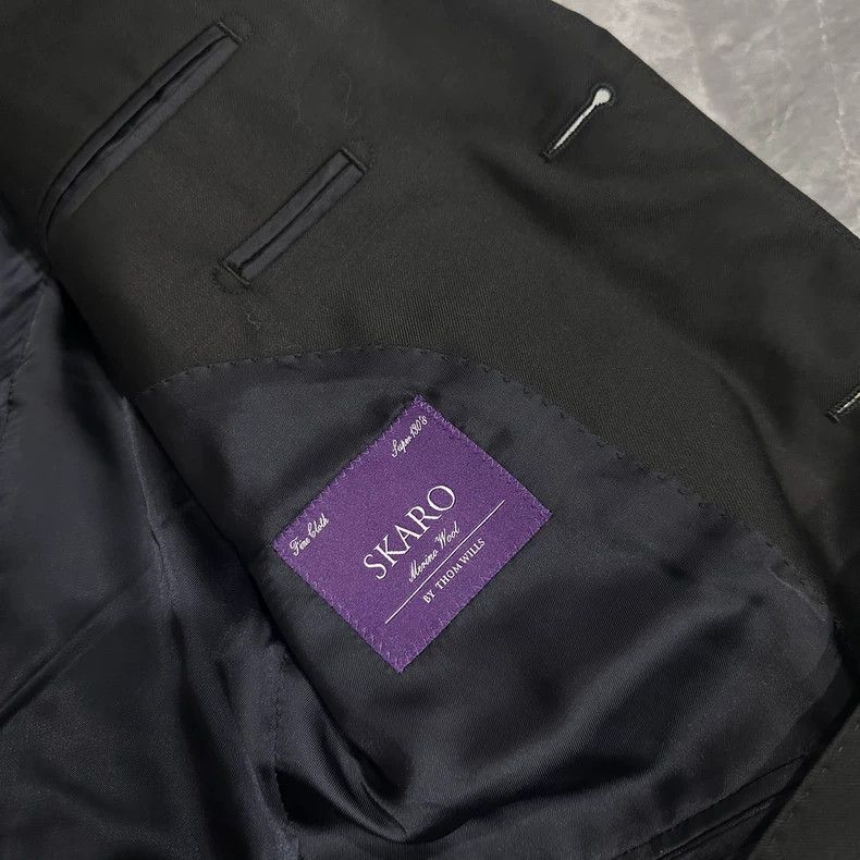 Balenciaga Black Suit Jacket with Gunslinger Collar Size US L / EU 52-54 / 3 - 4 Thumbnail