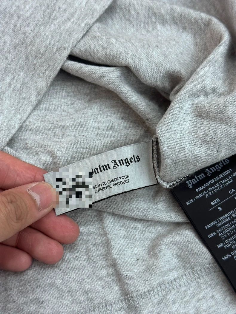 Palm Angels Palm Angels Gray Short Sleeve Shirt Size US S / EU 44-46 / 1 - 9 Thumbnail