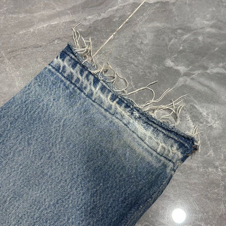 Gallery Dept. Gallery Dept Destroyed Wide Leg Denim Pants Size US 33 - 7 Thumbnail