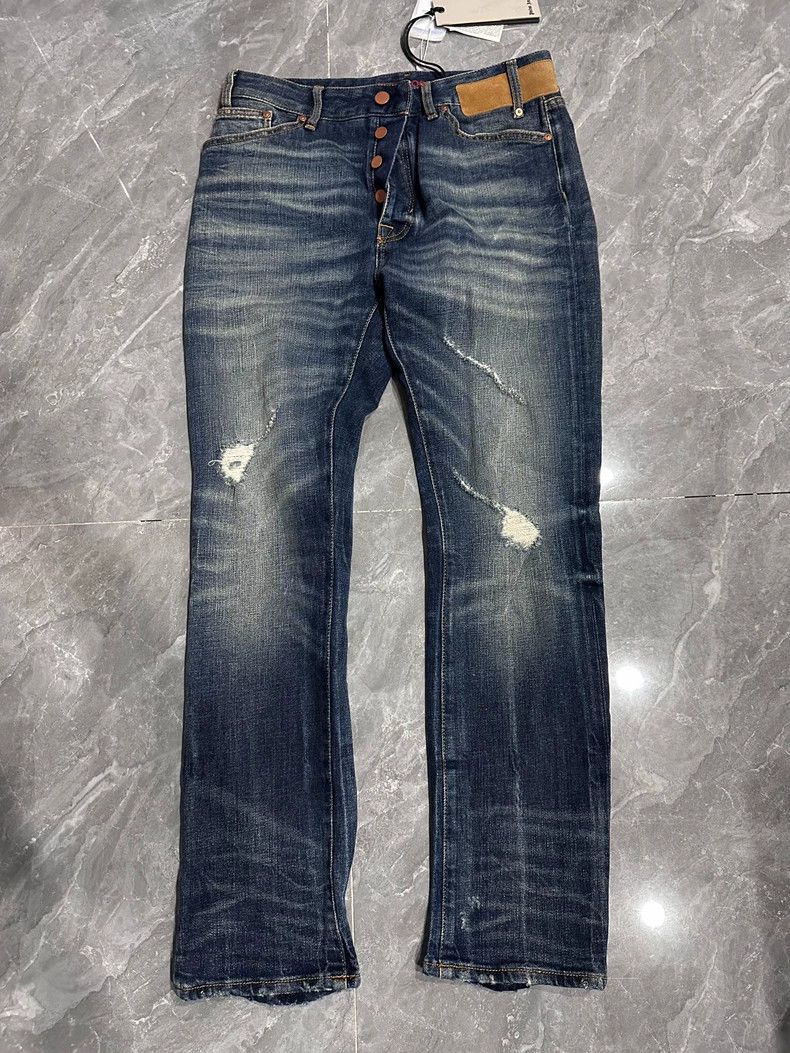 Palm Angels Palm Angels Distressed Denim Pants Long Length Size US 31 - 2 Thumbnail