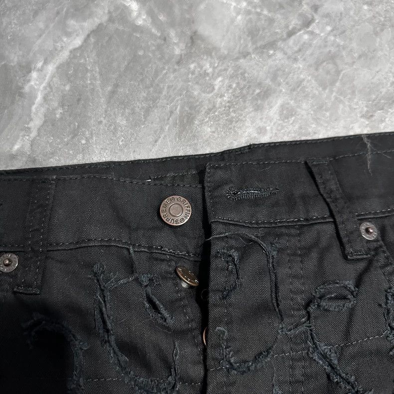 Kapital Supreme Griffin 5Procket Jean Black Colorway Size US 30 / EU 46 - 3 Thumbnail