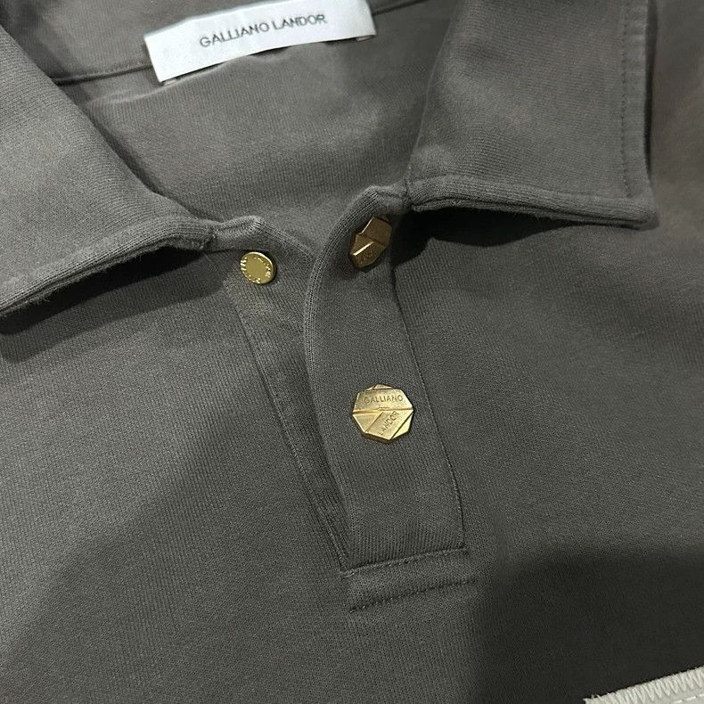 John Galliano Galliano Landor Olive Green Long Sleeve Shirt Size US XXL / EU 58 / 5 - 3 Thumbnail