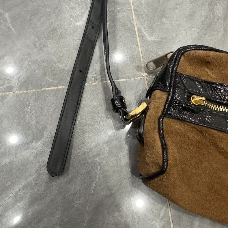 Gucci Gucci Ophidia Mocha Brown Suede Shoulder Bag Size ONE SIZE - 4 Thumbnail