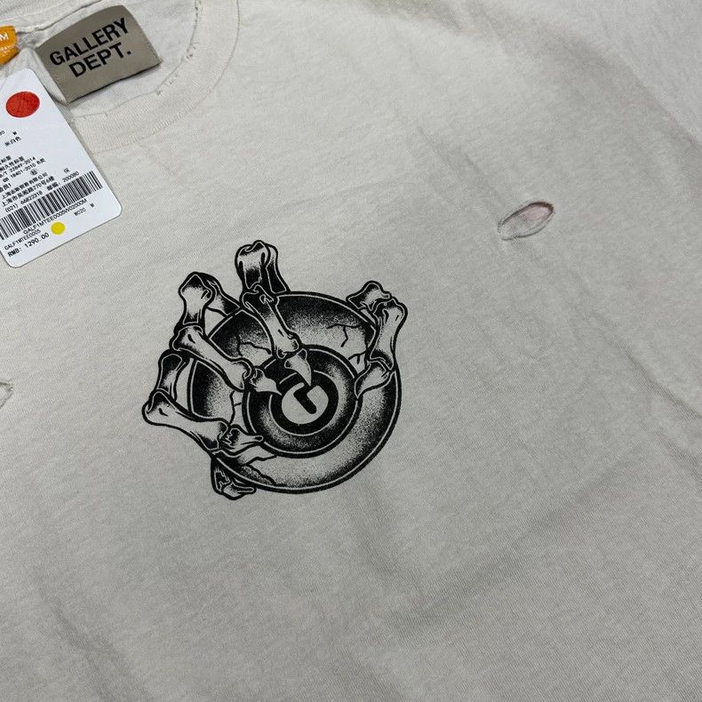 Gallery Dept. Gallery Dept Short Sleeve Distressed Tee Size US M / EU 48-50 / 2 - 4 Thumbnail