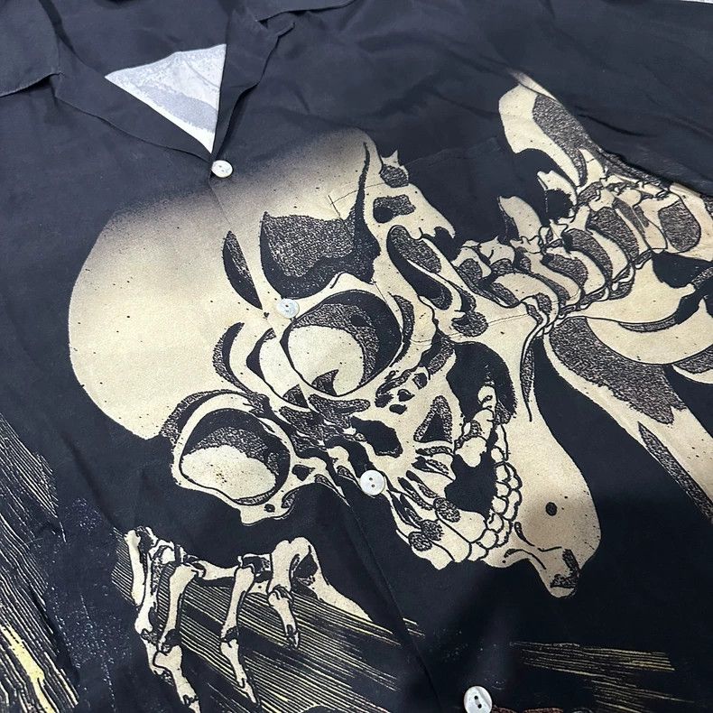 Undercover Skull Print Short Sleeve Shirt Size US XL / EU 56 / 4 - 5 Thumbnail