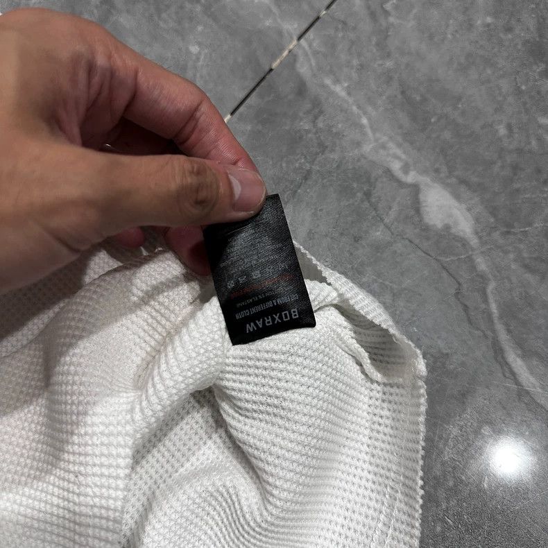 Balenciaga LFG Boxraw Short Sleeve Waffle Shirt Size US L / EU 52-54 / 3 - 4 Thumbnail