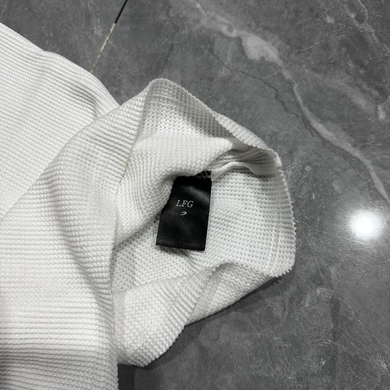 Balenciaga LFG Boxraw Short Sleeve Waffle Shirt Size US L / EU 52-54 / 3 - 3 Thumbnail