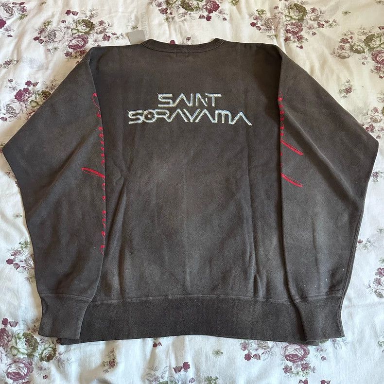 Saint Michael Hajime Sorayama Black Gray Sweatshirt Size US L / EU 52-54 / 3 - 2 Thumbnail