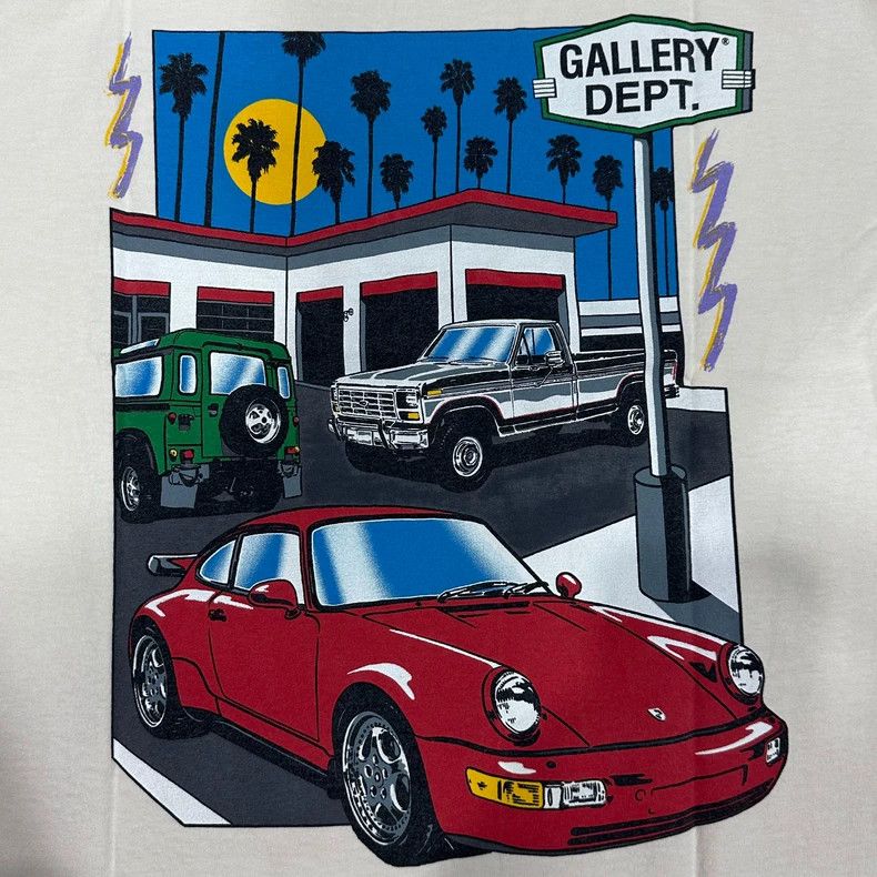 Gallery Dept. Gallery Dept Porsche Washed Short Sleeve Tee Size US XL / EU 56 / 4 - 6 Thumbnail