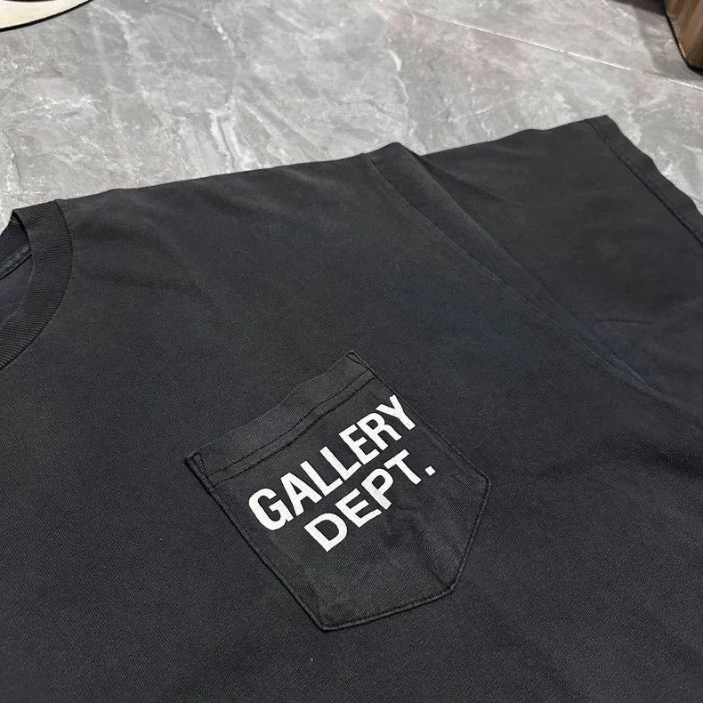 Gallery Dept. Gallery Dept Black Pocket Short Sleeve T-Shirt Size US XL / EU 56 / 4 - 2 Thumbnail