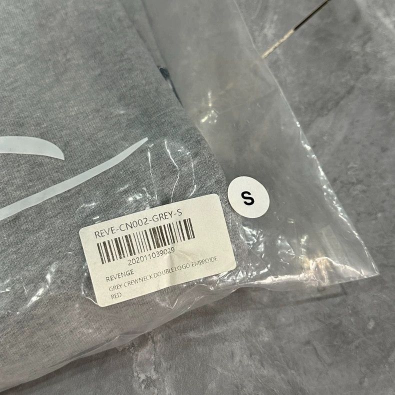 Balenciaga Revenge Gray Embroidered Crew Neck Sweatshirt Size US S / EU 44-46 / 1 - 5 Thumbnail