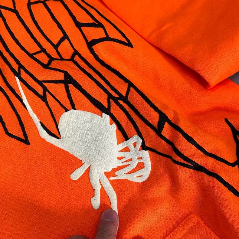Balenciaga Revenge Spider Skull Series Orange Hoodie Size US S / EU 44-46 / 1 - 6 Thumbnail