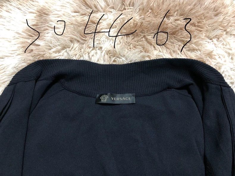 Versace Versace Men's Black Knit Zip Jacket Size US M / EU 48-50 / 2 - 3 Thumbnail