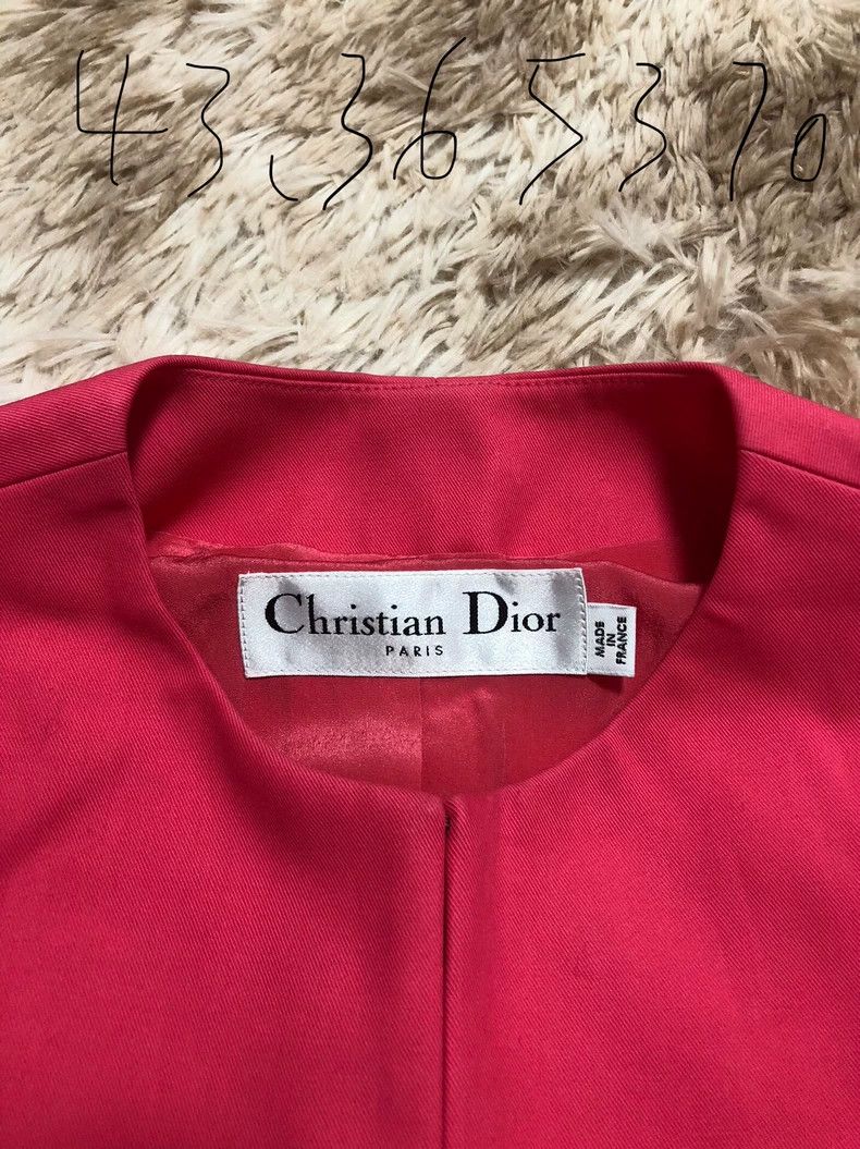 Dior Dior Women's Tailored Red Jacket Size US M / EU 48-50 / 2 - 3 Thumbnail
