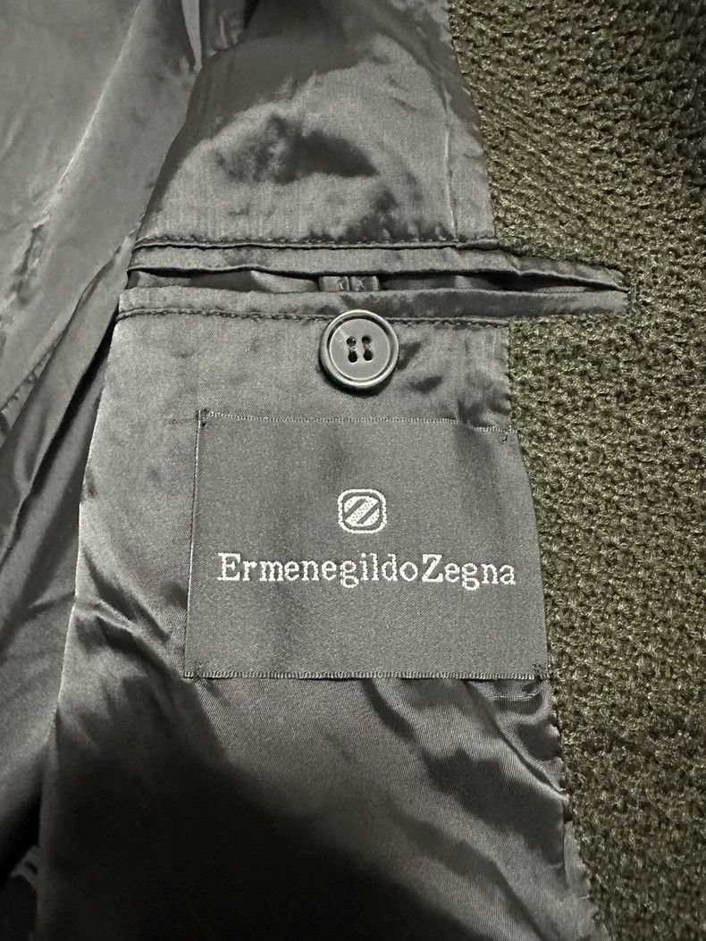 Ermenegildo Zegna Zegna Men's Army Green Suit Jacket Size US L / EU 52-54 / 3 - 5 Thumbnail