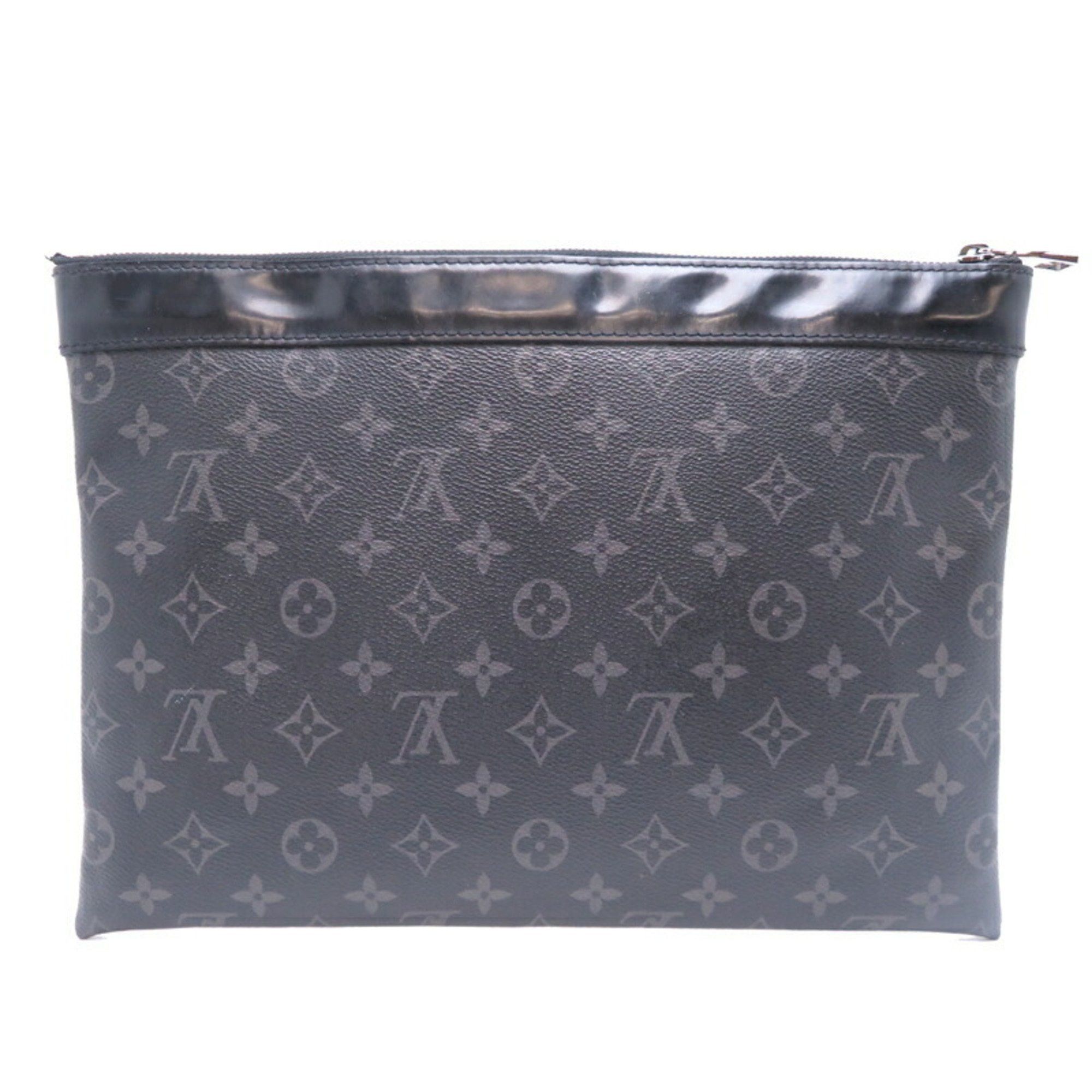 Louis Vuitton Louis Vuitton Pochette Discovery Men's Clutch Bag M62291 Monogram Eclipse Black Size ONE SIZE - 2 Thumbnail