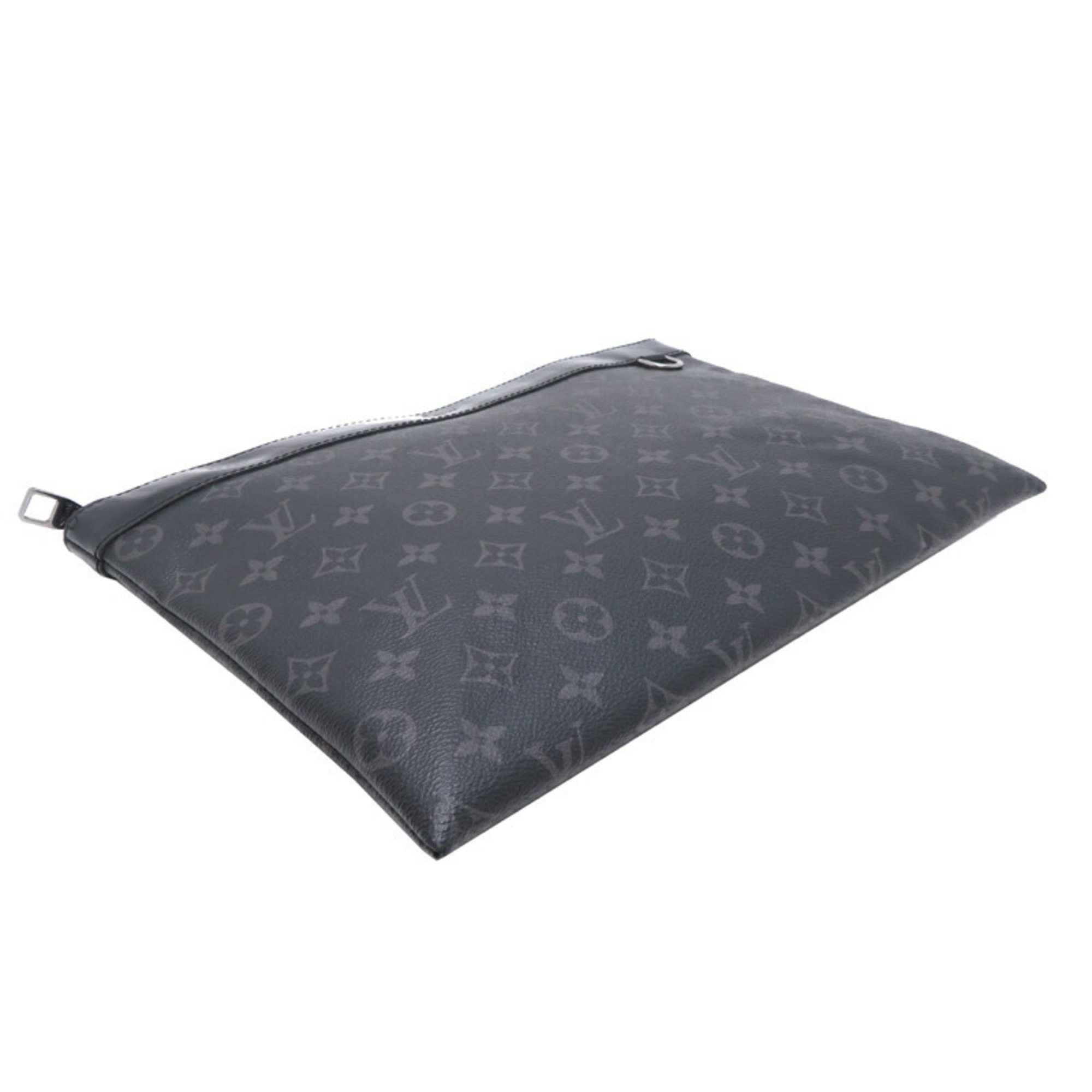 Louis Vuitton Louis Vuitton Pochette Discovery Men's Clutch Bag M62291 Monogram Eclipse Black Size ONE SIZE - 3 Thumbnail