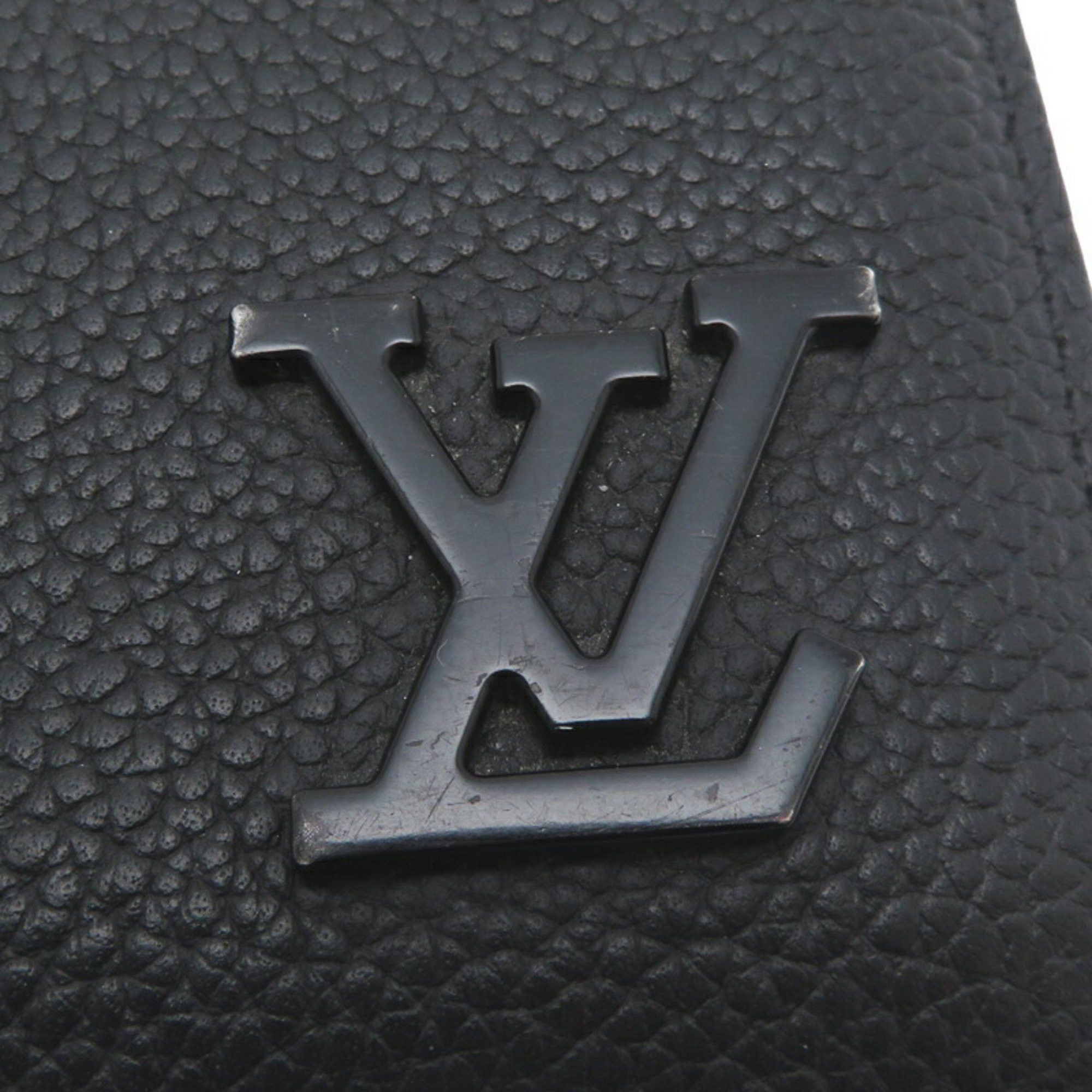 Louis Vuitton Louis Vuitton Portefeuille Brazza NM Men's Long Wallet M69980 Aerogram Leather Noir Size ONE SIZE - 5 Thumbnail