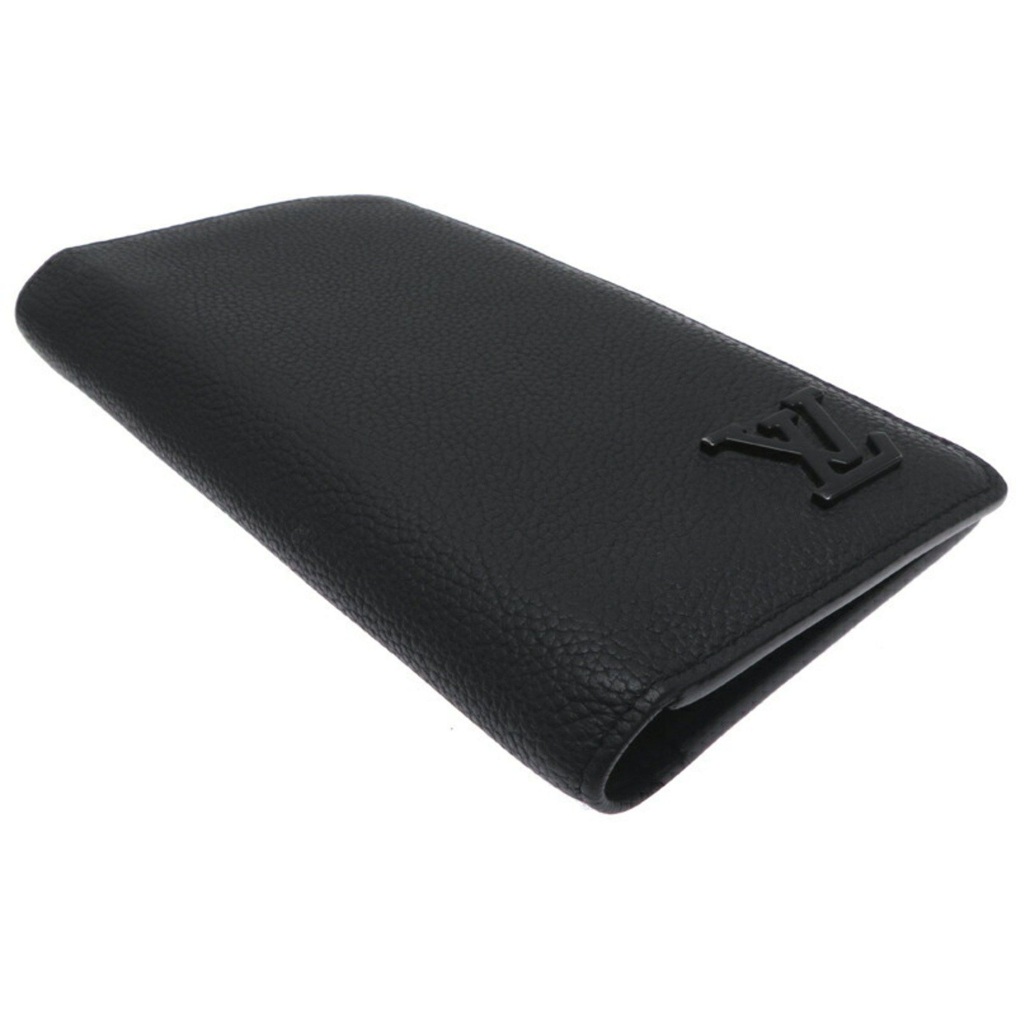 Louis Vuitton Louis Vuitton Portefeuille Brazza NM Men's Long Wallet M69980 Aerogram Leather Noir Size ONE SIZE - 3 Thumbnail