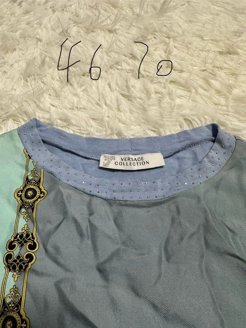 Versace Versace Women's Silk Short Sleeve Top Size US M / EU 48-50 / 2 - 3 Thumbnail