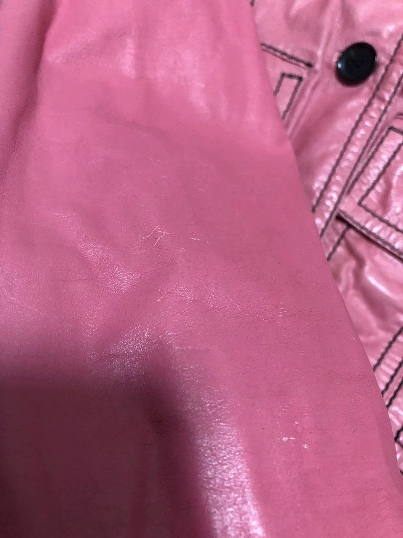 Gucci Gucci Women's Pink Leather Jacket Size US M / EU 48-50 / 2 - 7 Thumbnail