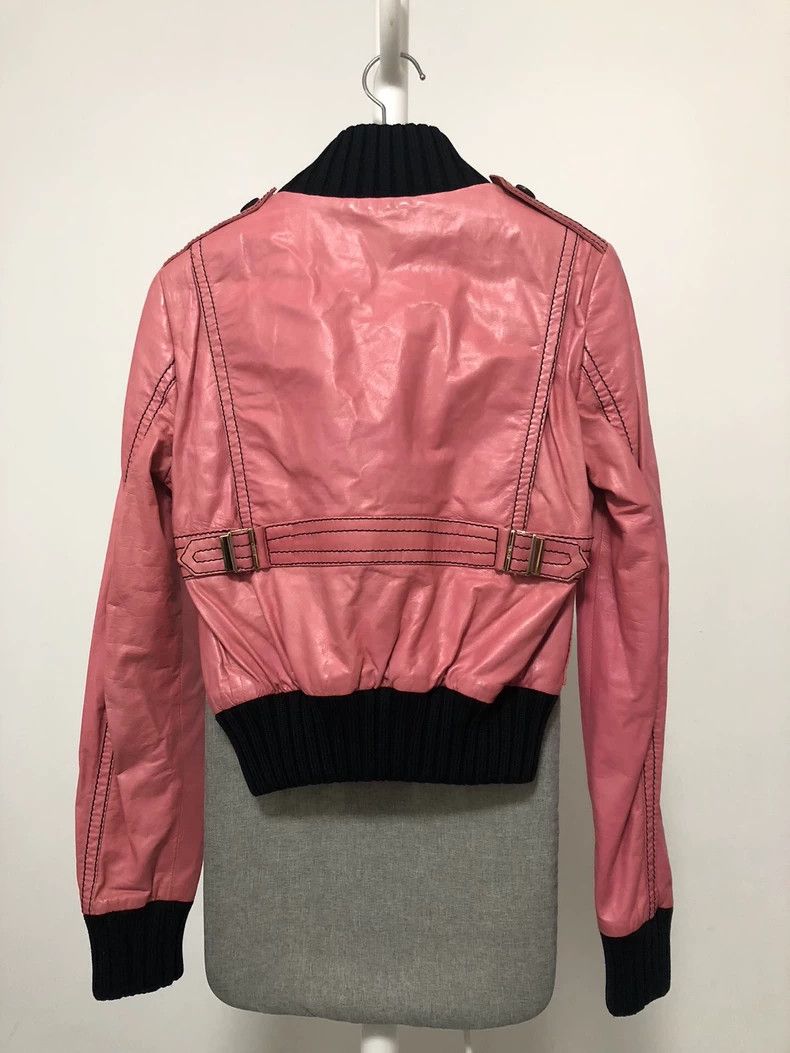Gucci Gucci Women's Pink Leather Jacket Size US M / EU 48-50 / 2 - 2 Thumbnail