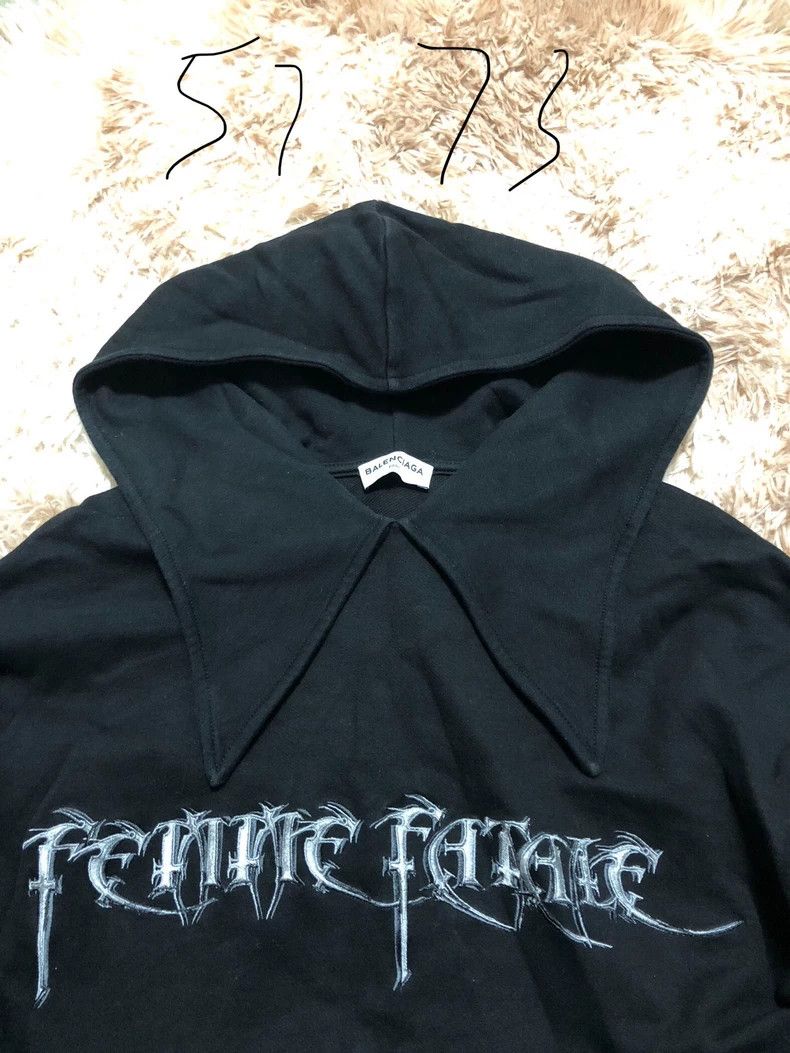 Balenciaga Balenciaga Embroidered Oversized Sweatshirt XS Size Size US XS / EU 42 / 0 - 3 Thumbnail