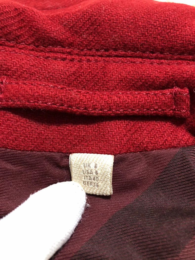 Burberry Burberry Women's Wool Coat Red Size US L / EU 52-54 / 3 - 5 Thumbnail