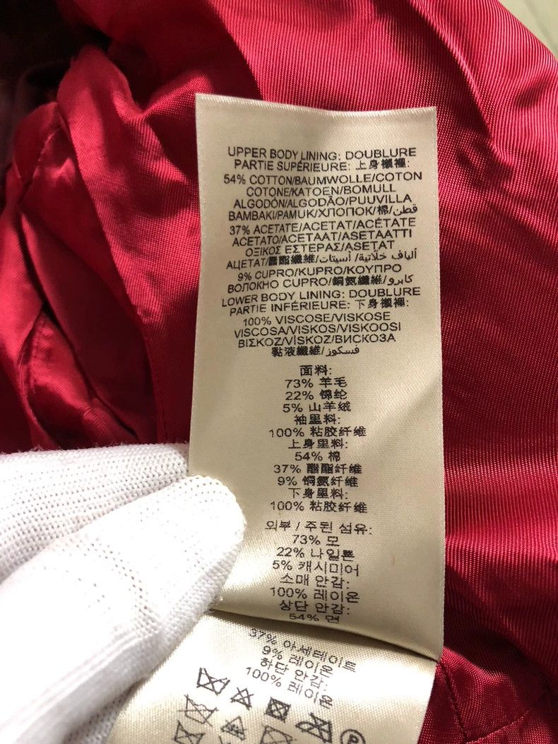 Burberry Burberry Women's Wool Coat Red Size US L / EU 52-54 / 3 - 7 Thumbnail