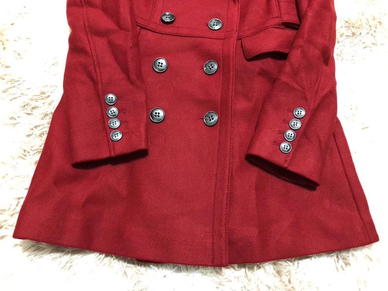 Burberry Burberry Women's Wool Coat Red Size US L / EU 52-54 / 3 - 8 Thumbnail
