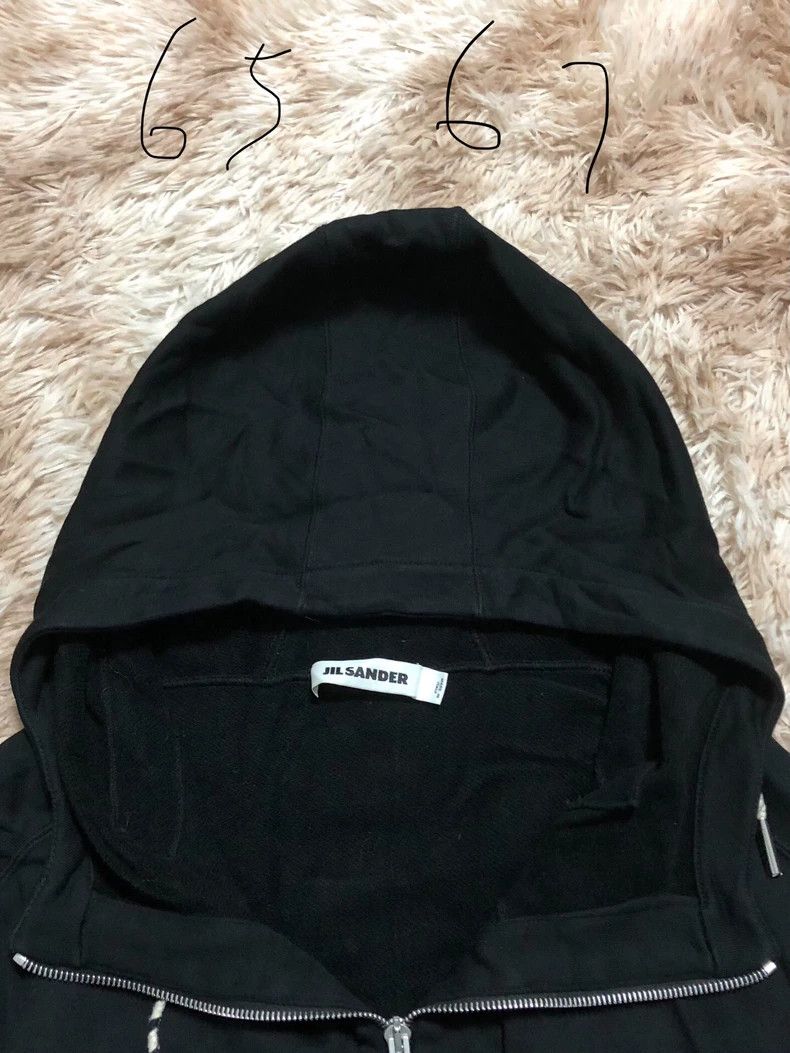 Jil Sander JIL SANDER Black Zip-Up Hoodie Sweatshirt Size US M / EU 48-50 / 2 - 3 Thumbnail