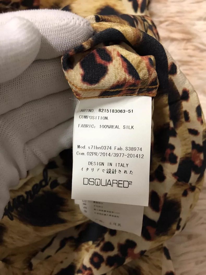 Dsquared2 DSQUARED2 Men's Leopard Print Shirt Size US M / EU 48-50 / 2 - 4 Thumbnail