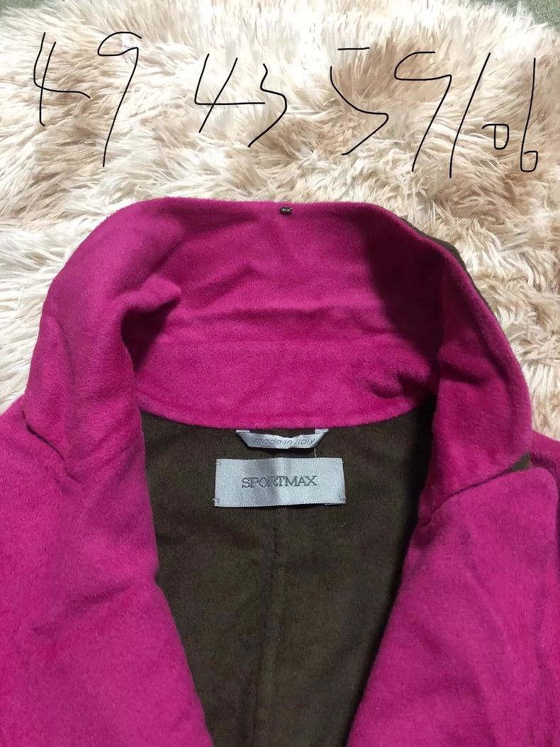 Sportmax Sportmax Wool Coat for Women, Magenta Color Size US M / EU 48-50 / 2 - 3 Thumbnail