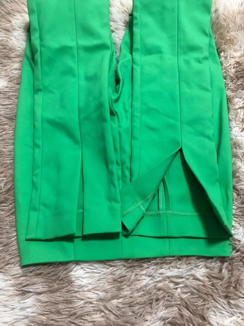 MSGM MSGM Green Trousers with Unique Design Size US 33 - 5 Thumbnail
