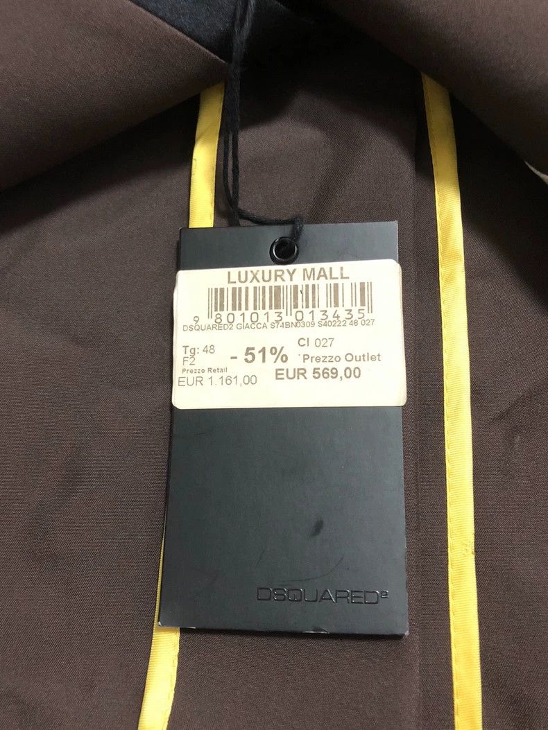 Dsquared2 DSQUARED2 Men's Suit Jacket with Tags Size US M / EU 48-50 / 2 - 4 Thumbnail