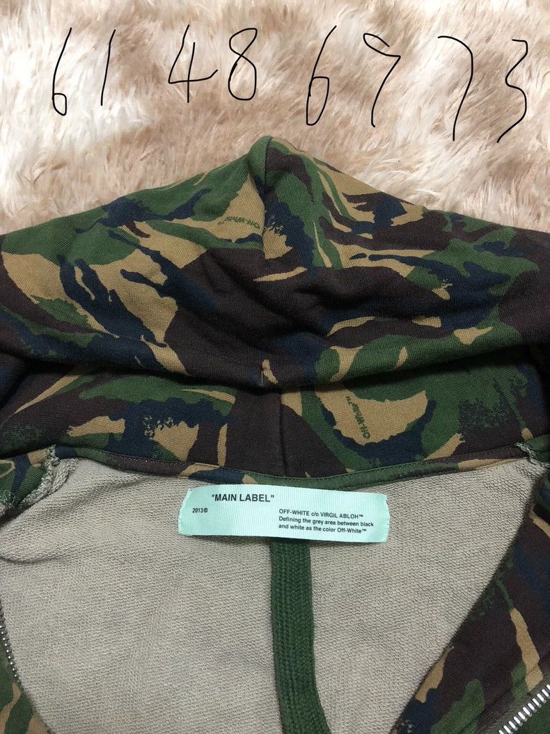 Off-White Off-White Camouflage Zip-Up Hoodie Sweatshirt Size US M / EU 48-50 / 2 - 4 Thumbnail