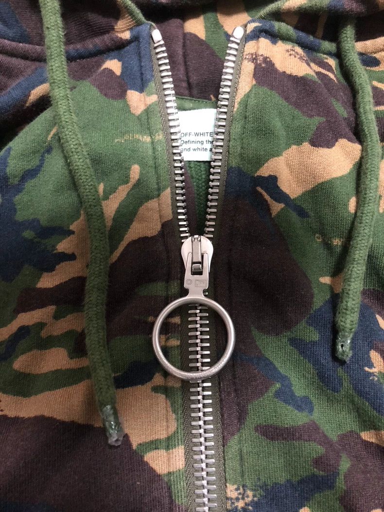 Off-White Off-White Camouflage Zip-Up Hoodie Sweatshirt Size US M / EU 48-50 / 2 - 5 Thumbnail