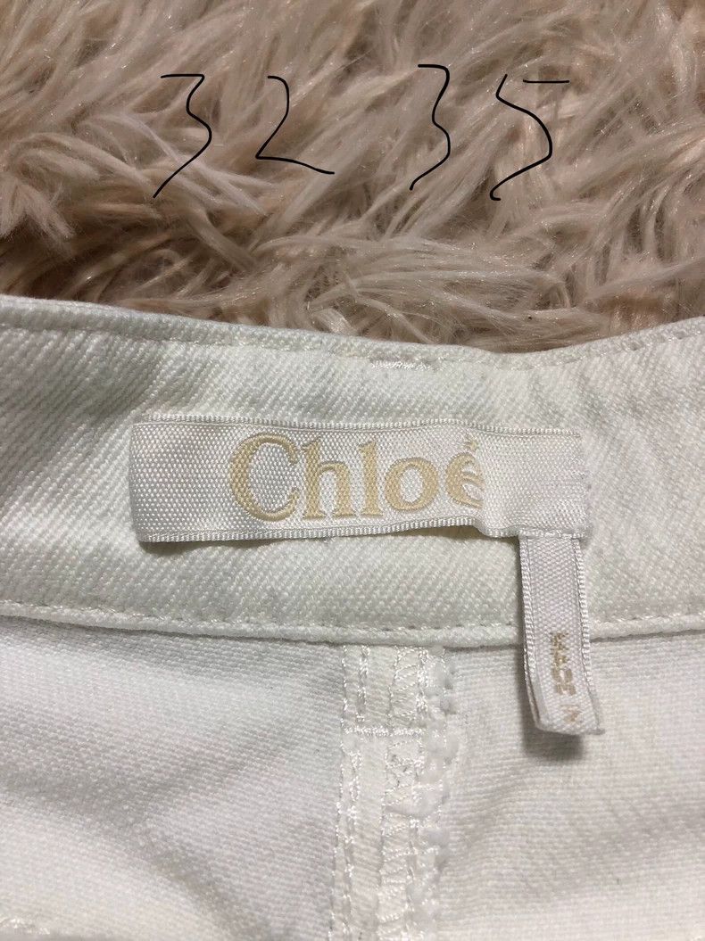 Chloe Chloe White Denim Shorts 34 Size Size US 34 / EU 50 - 4 Thumbnail