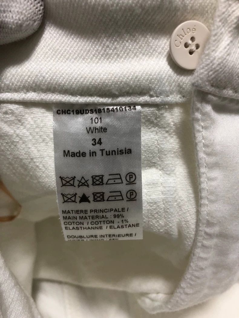 Chloe Chloe White Denim Shorts 34 Size Size US 34 / EU 50 - 5 Thumbnail