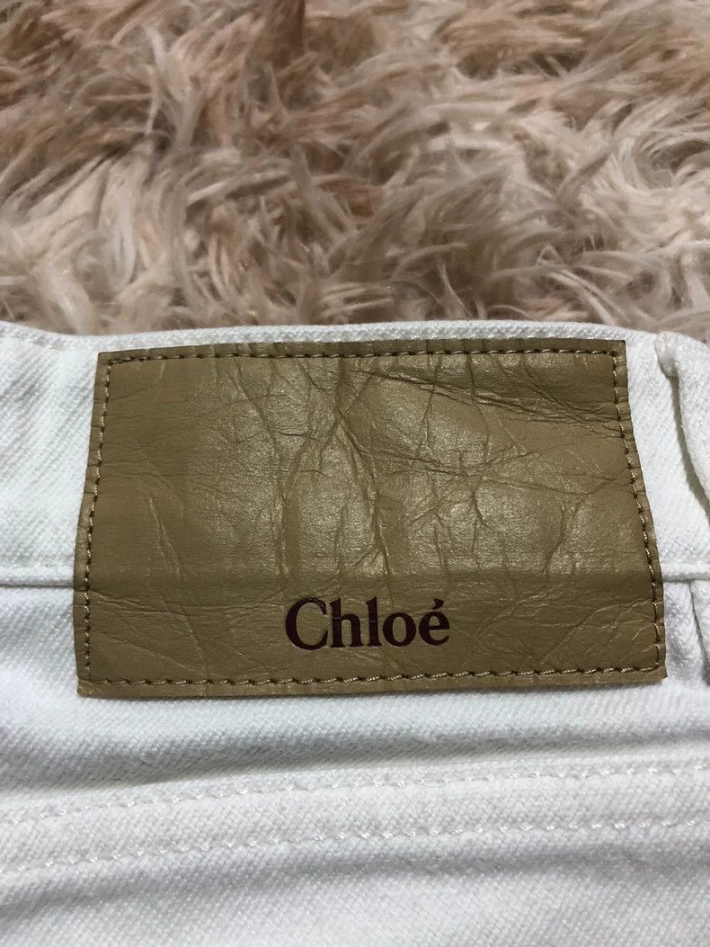Chloe Chloe White Denim Shorts 34 Size Size US 34 / EU 50 - 3 Thumbnail