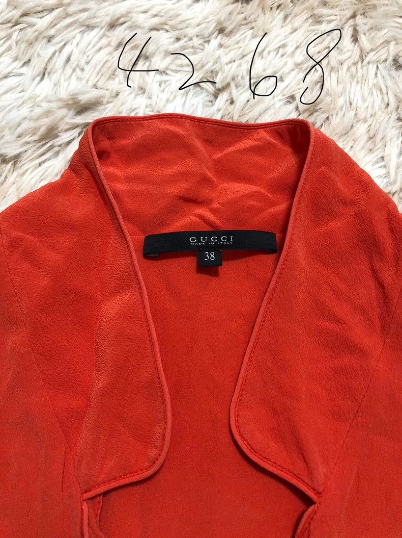 Gucci Gucci Women's Silk Top with Pockets Size US M / EU 48-50 / 2 - 3 Thumbnail