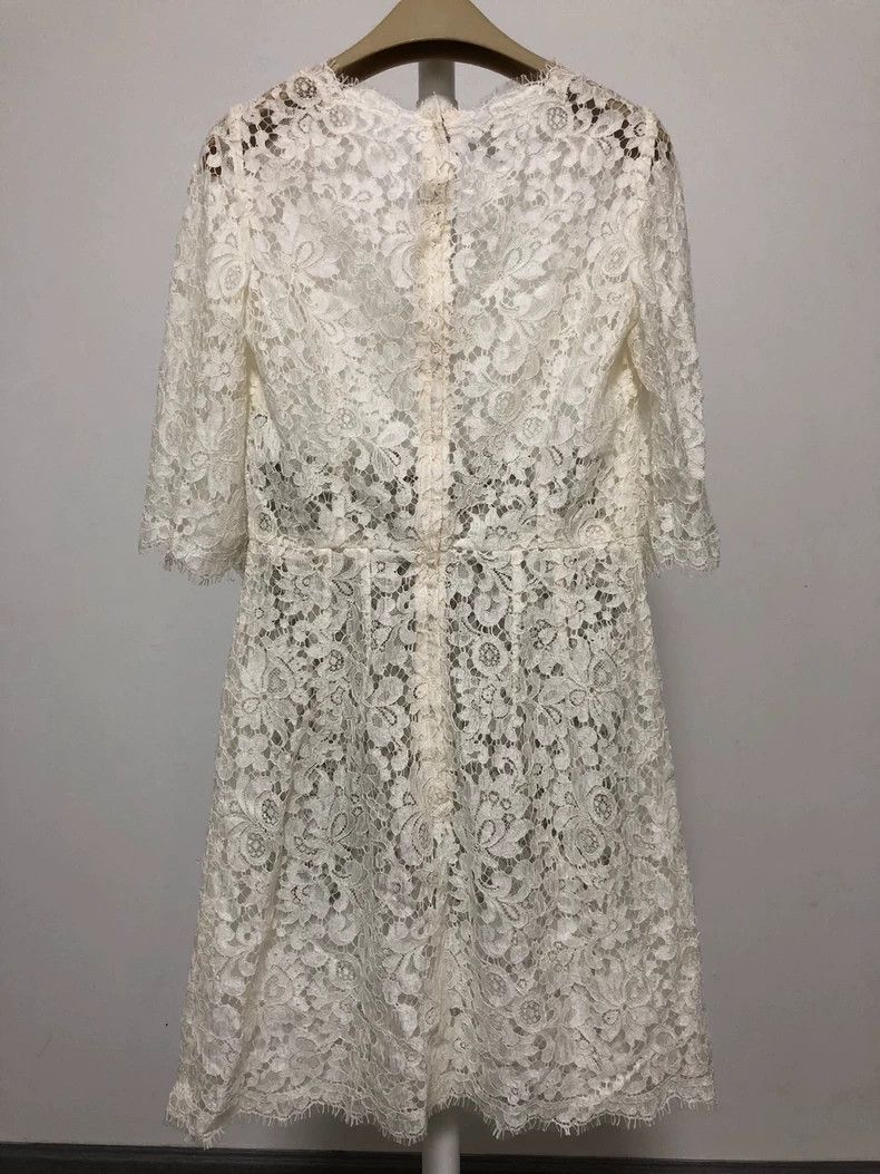 Dolce & Gabbana Classic Lace Dress by Dolce & Gabbana Size US 42 / EU 58 - 2 Thumbnail