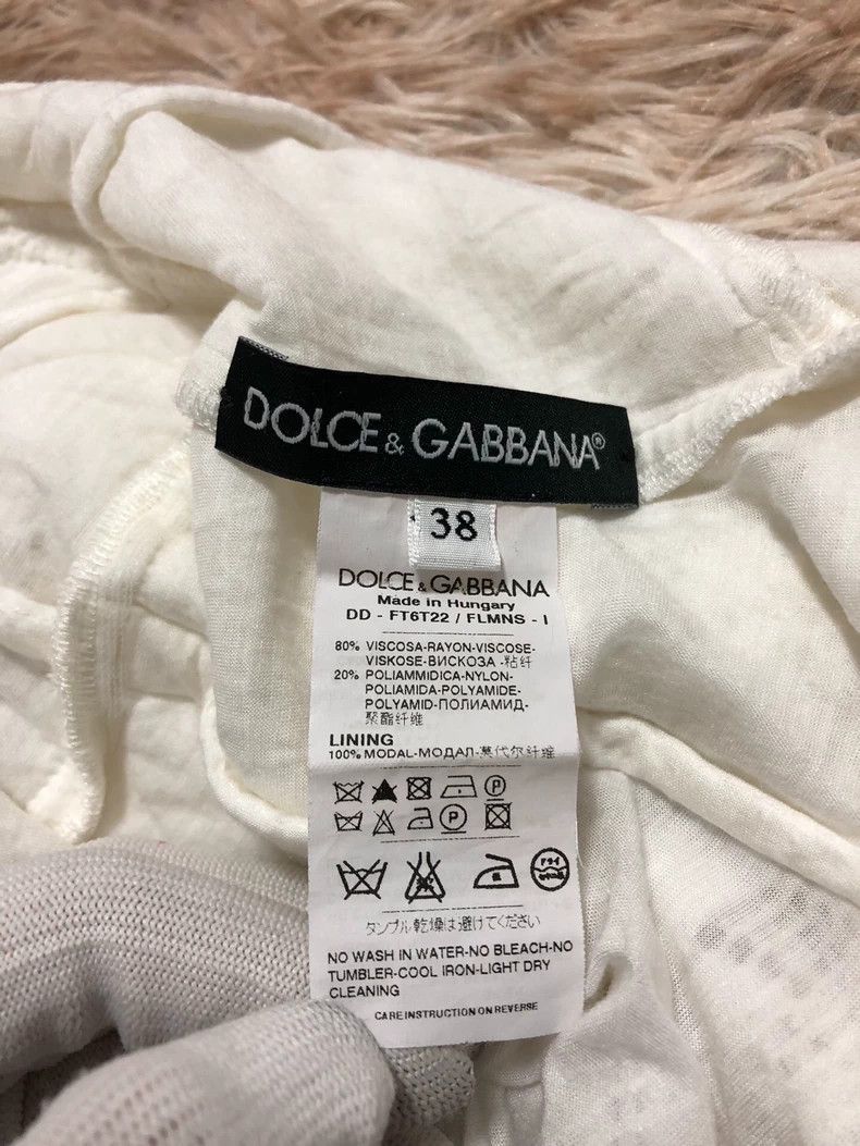 Dolce & Gabbana White Knitted Lace Long Dress Size 38 Size US M / EU 48-50 / 2 - 4 Thumbnail