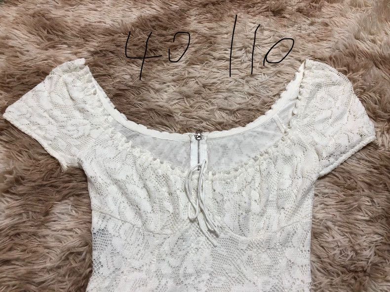 Dolce & Gabbana White Knitted Lace Long Dress Size 38 Size US M / EU 48-50 / 2 - 3 Thumbnail