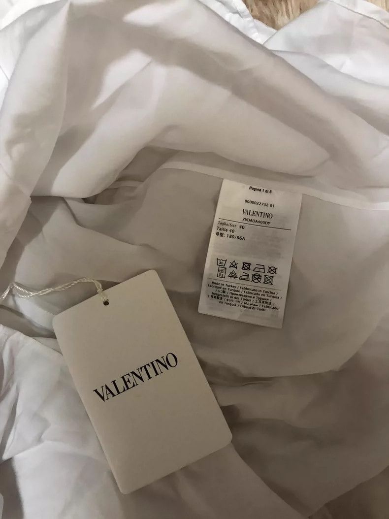 Valentino Valentino Men's White Long Sleeve Shirt Size US S / EU 44-46 / 1 - 4 Thumbnail