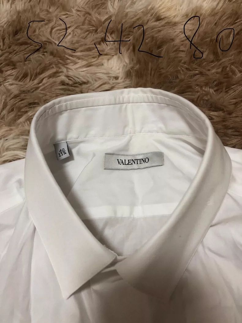 Valentino Valentino Men's White Long Sleeve Shirt Size US S / EU 44-46 / 1 - 3 Thumbnail